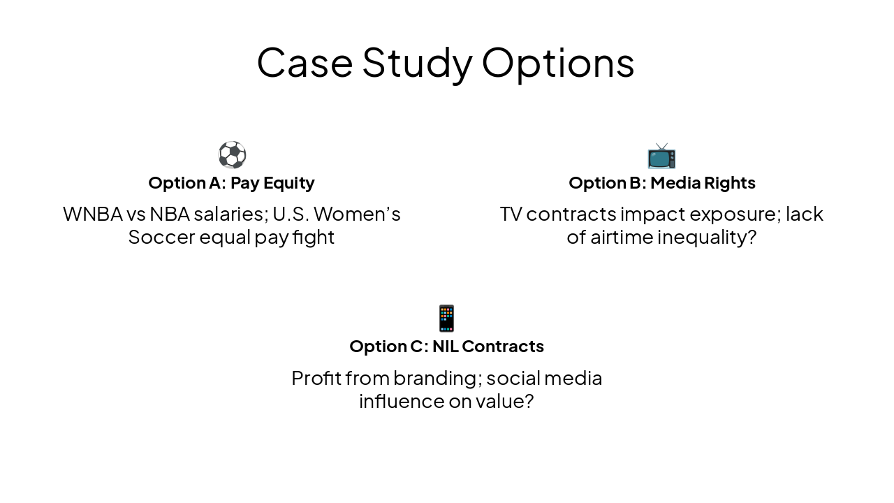 Slide 11 - Case Study Options