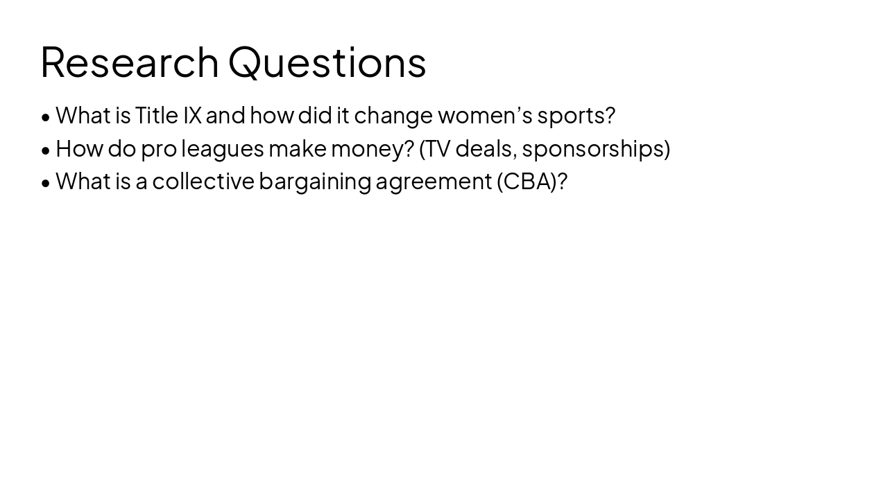 Slide 6 - Research Questions