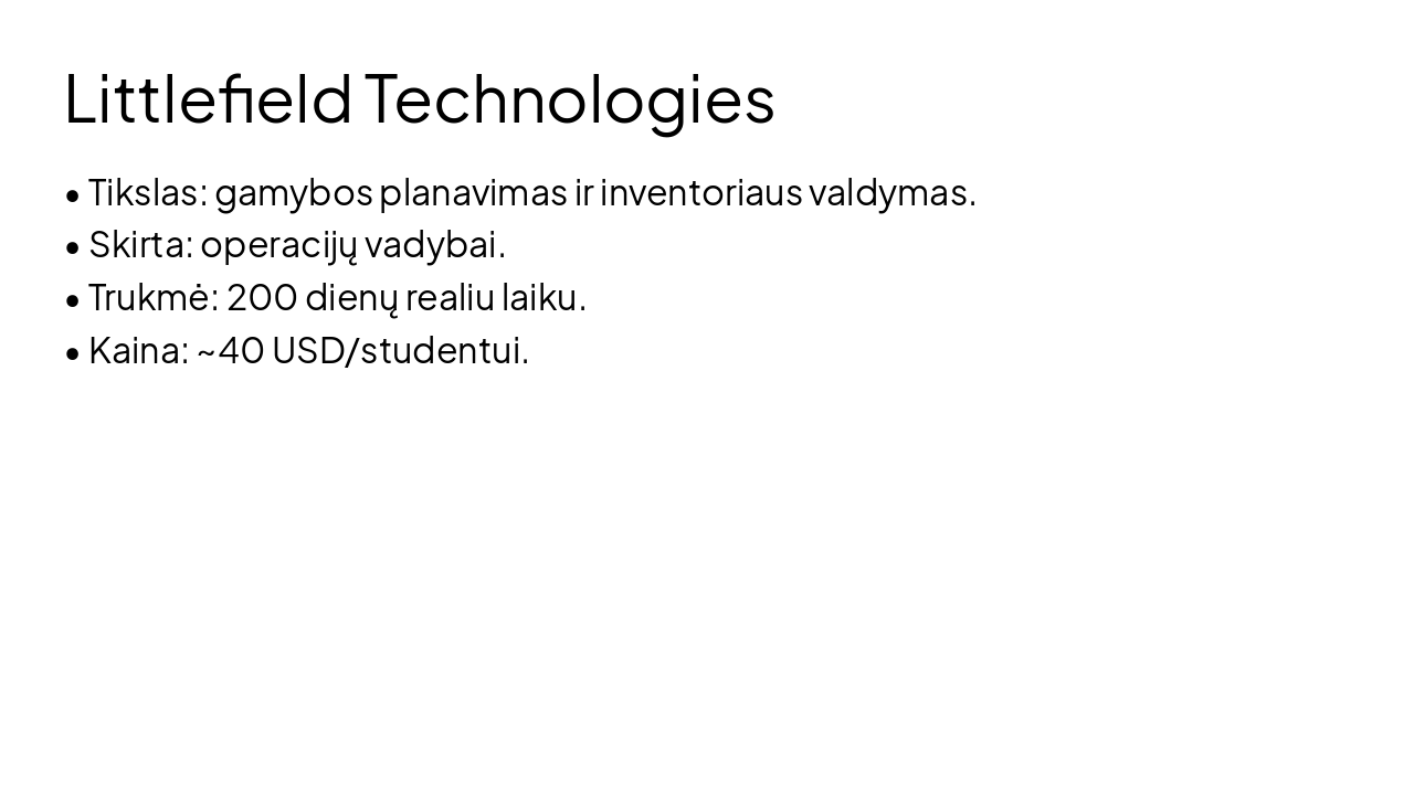Slide 8 - Littlefield Technologies
