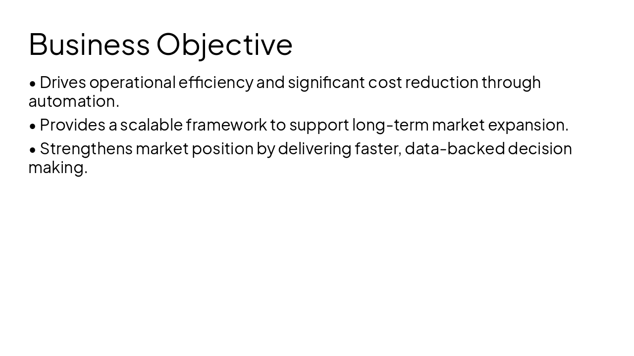 Slide 2 - Business Objective
