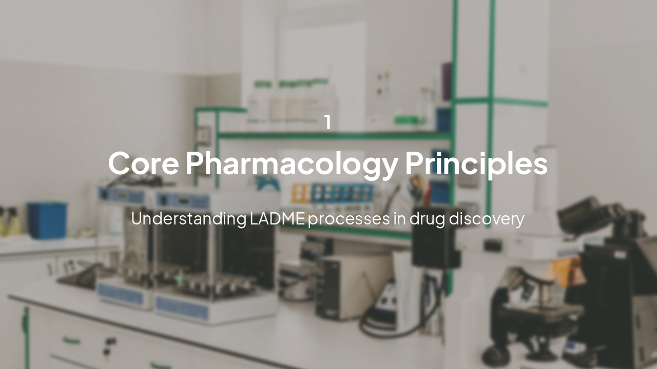 Slide 3 - Section 1: Pharmacology Fundamentals