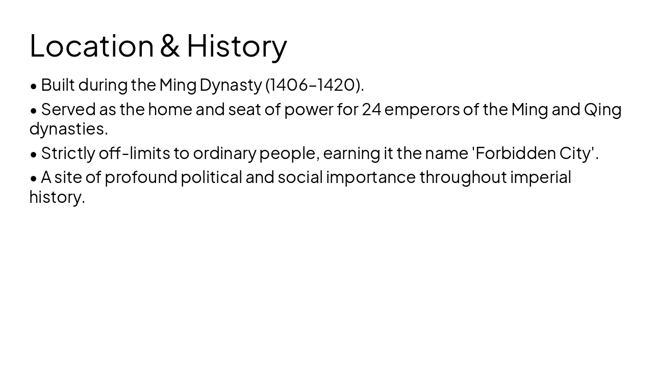 Slide 3 - Location & History