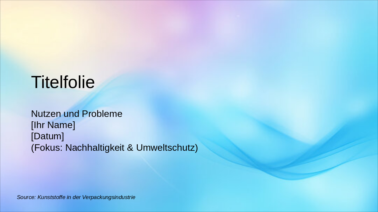 Slide 1 - Titelfolie