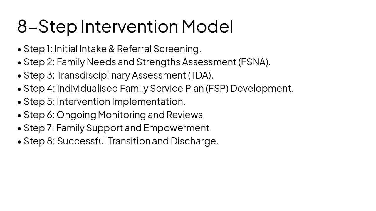 Slide 9 - 8-Step Intervention Model