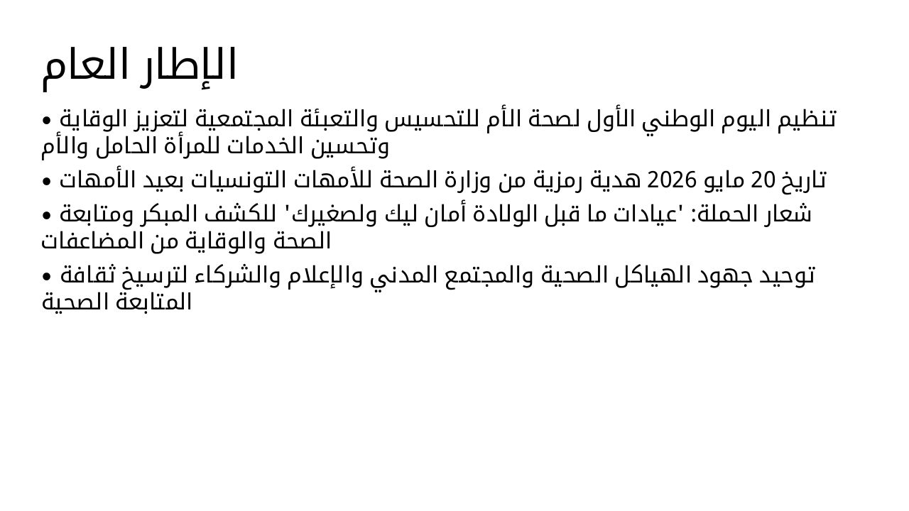 Slide 4 - الإطار العام
