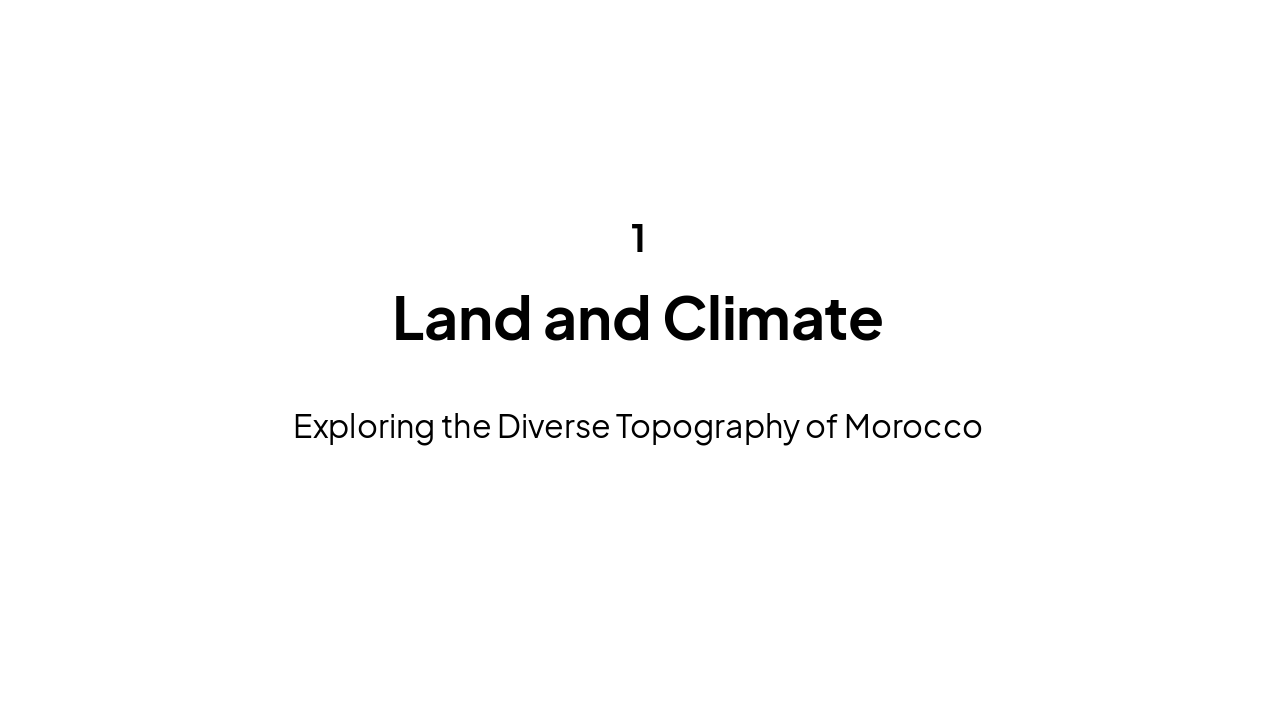 Slide 3 - Land and Climate