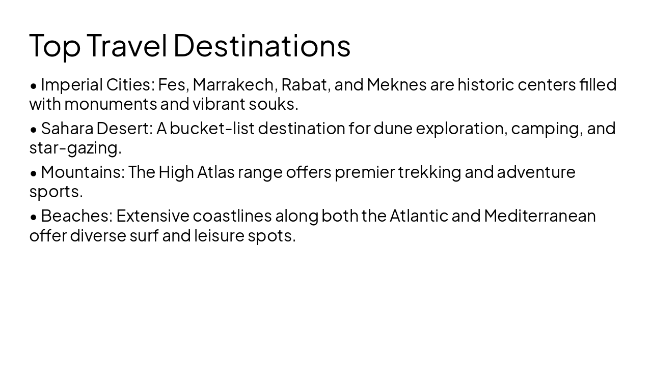 Slide 11 - Top Travel Destinations