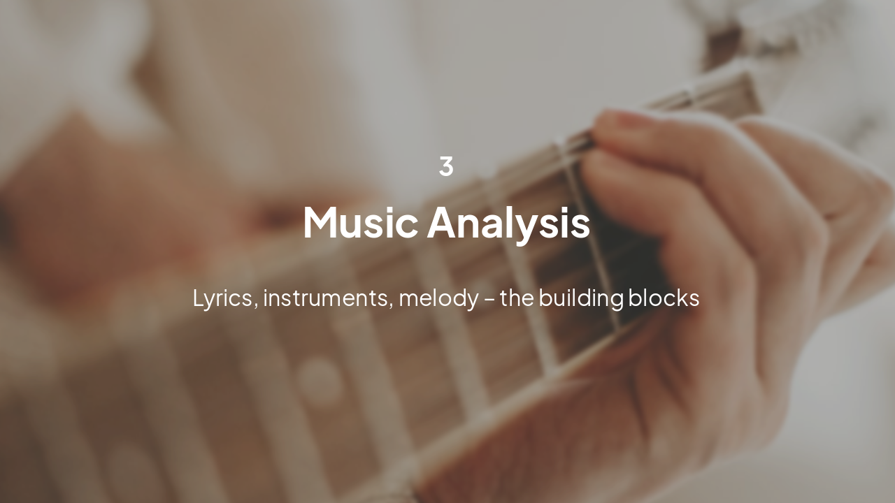 Slide 18 - Unpacking the Music