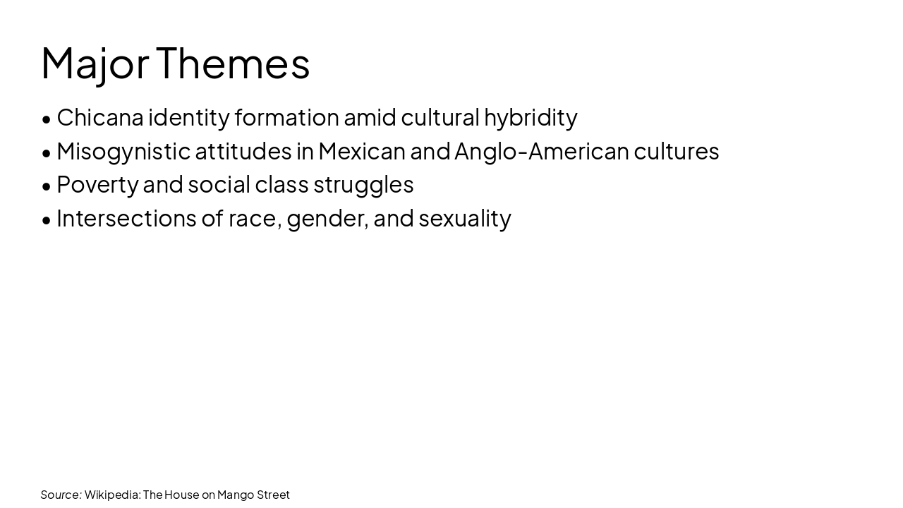 Slide 3 - Major Themes