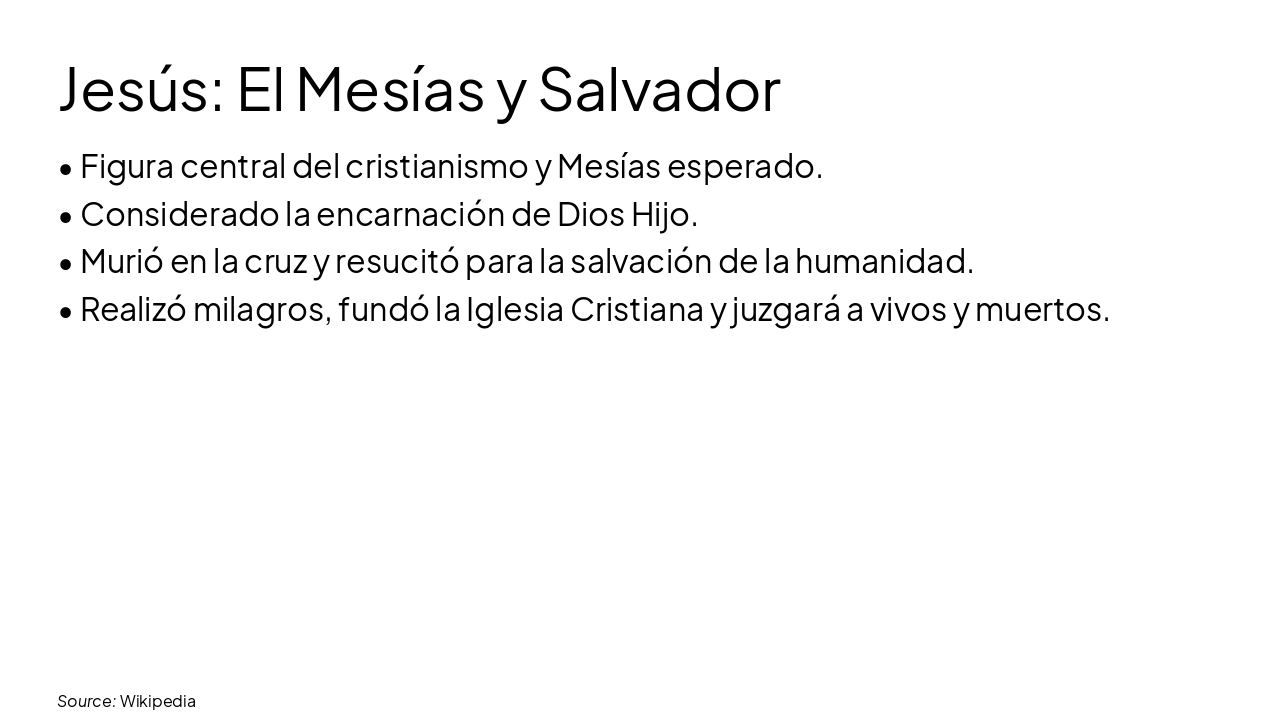 Slide 3 - Jesús: El Mesías y Salvador