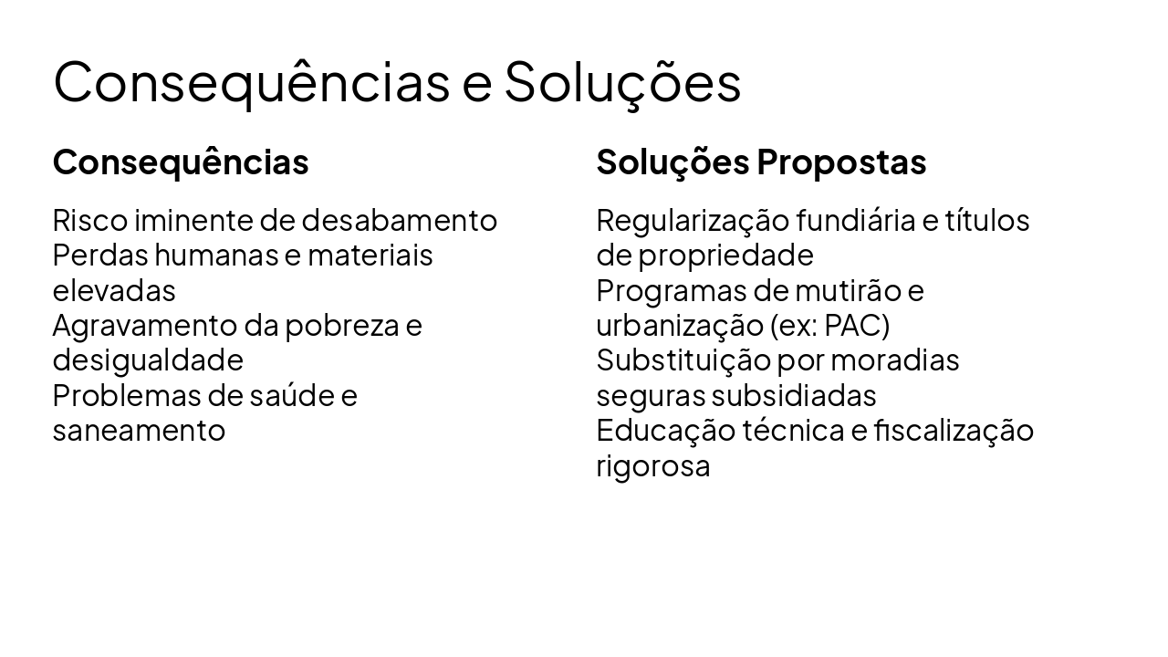 Slide 7 - Consequências e Soluções
