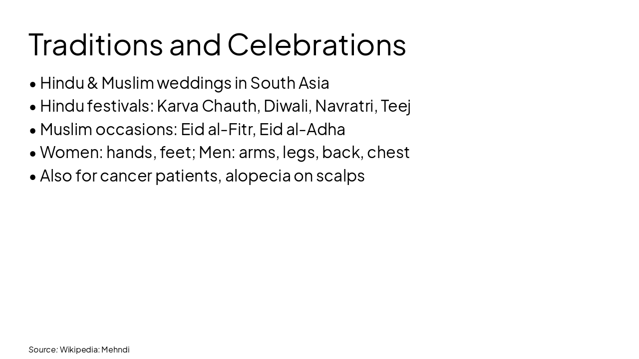 Slide 11 - Traditions and Celebrations