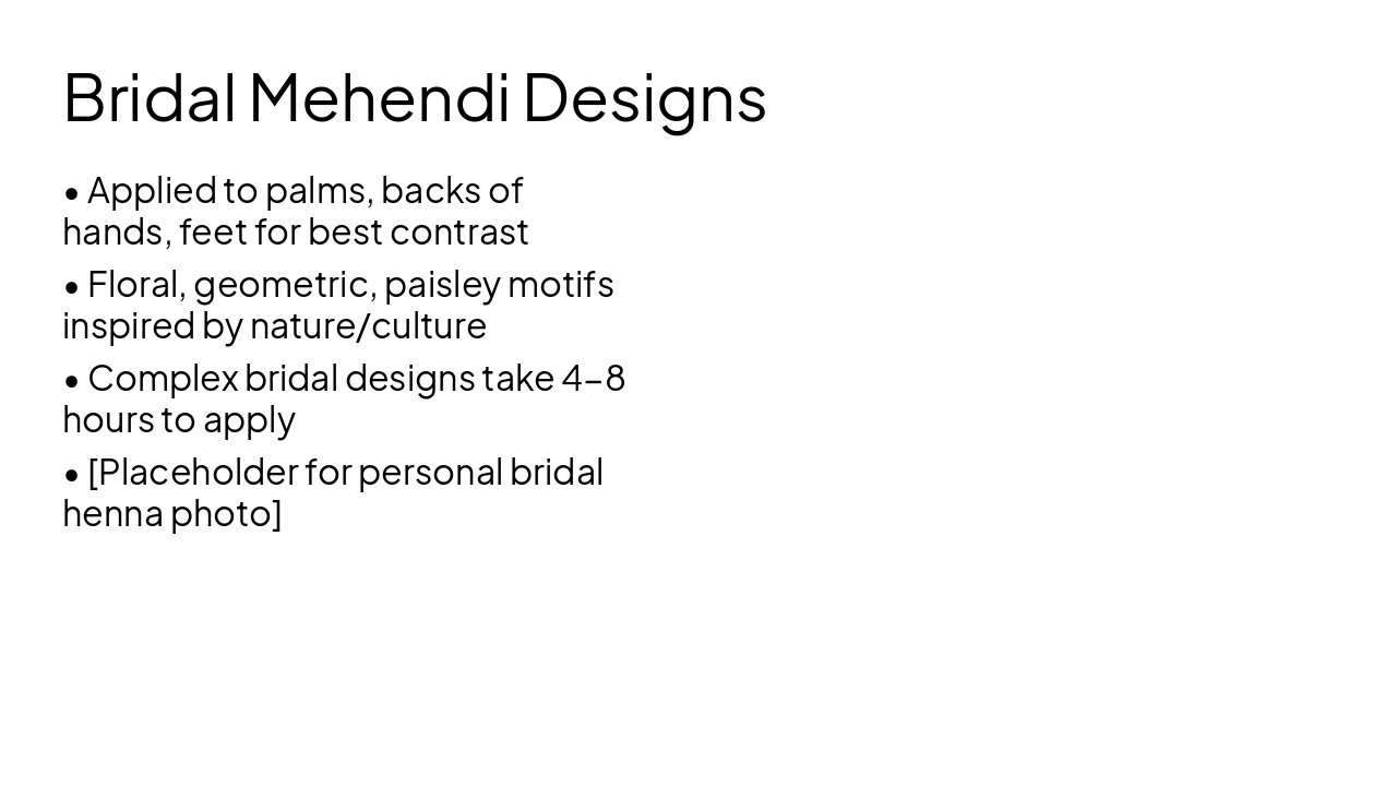 Slide 14 - Bridal Mehendi Designs