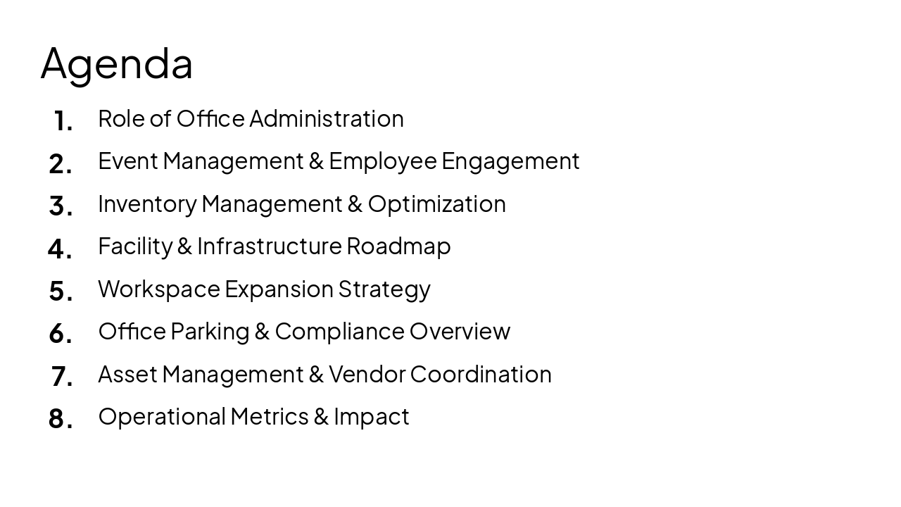 Slide 2 - Agenda