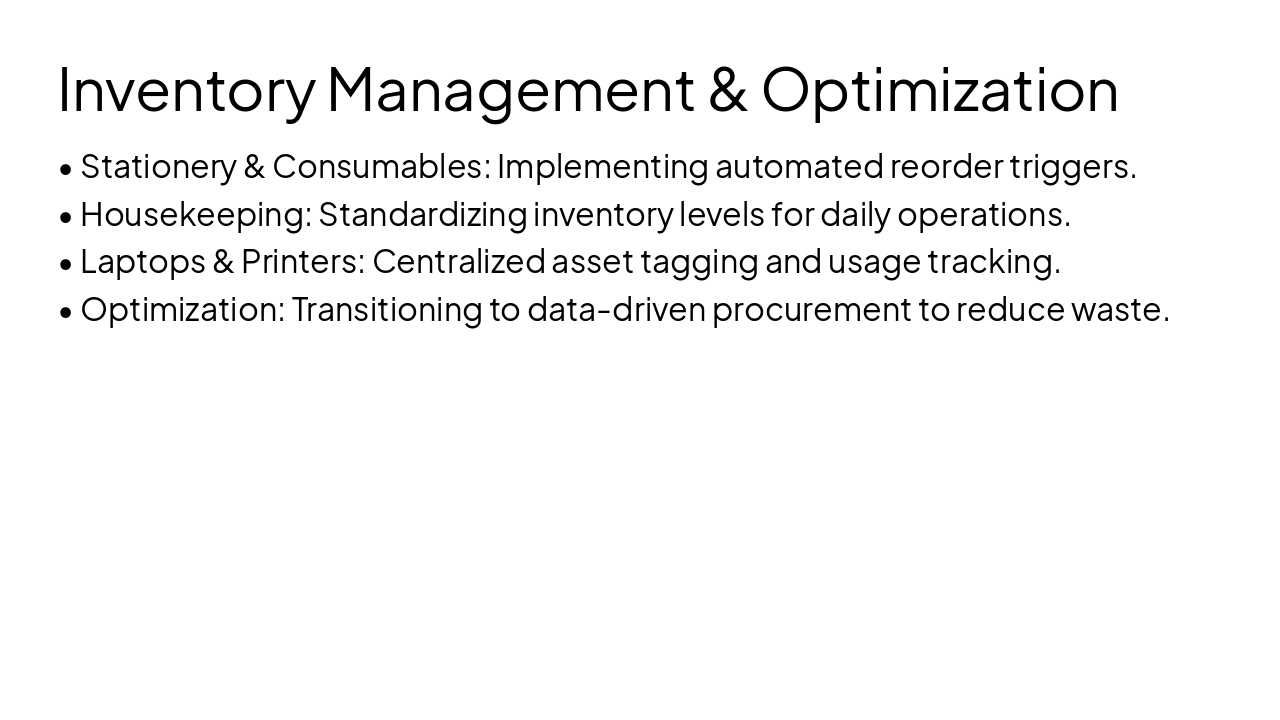Slide 5 - Inventory Management & Optimization