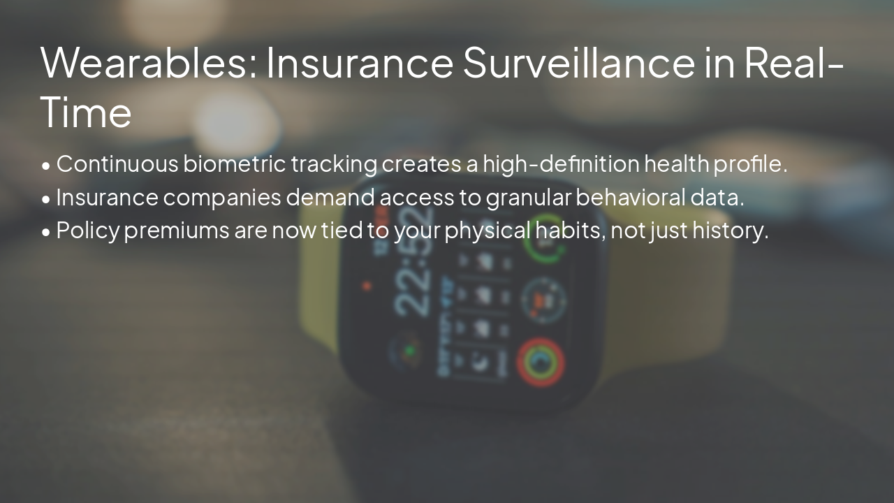 Slide 5 - Wearables: Insurance Surveillance in Real-Time