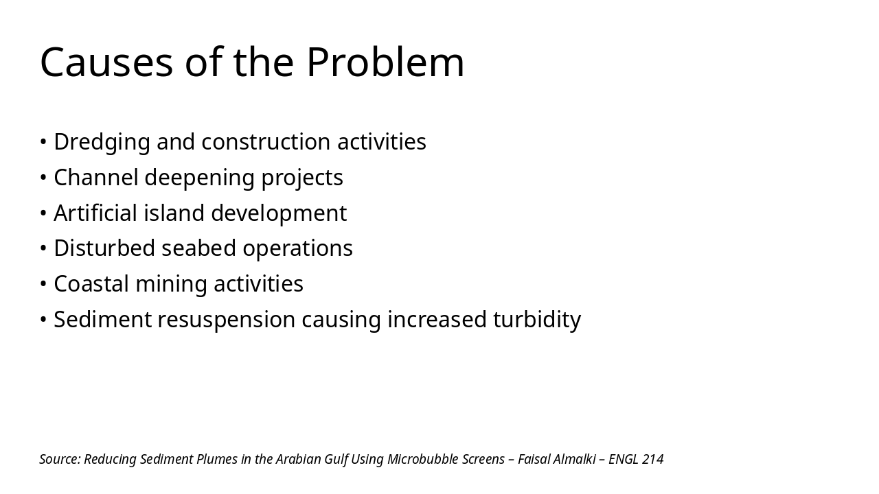 Slide 3 - Causes of the Problem