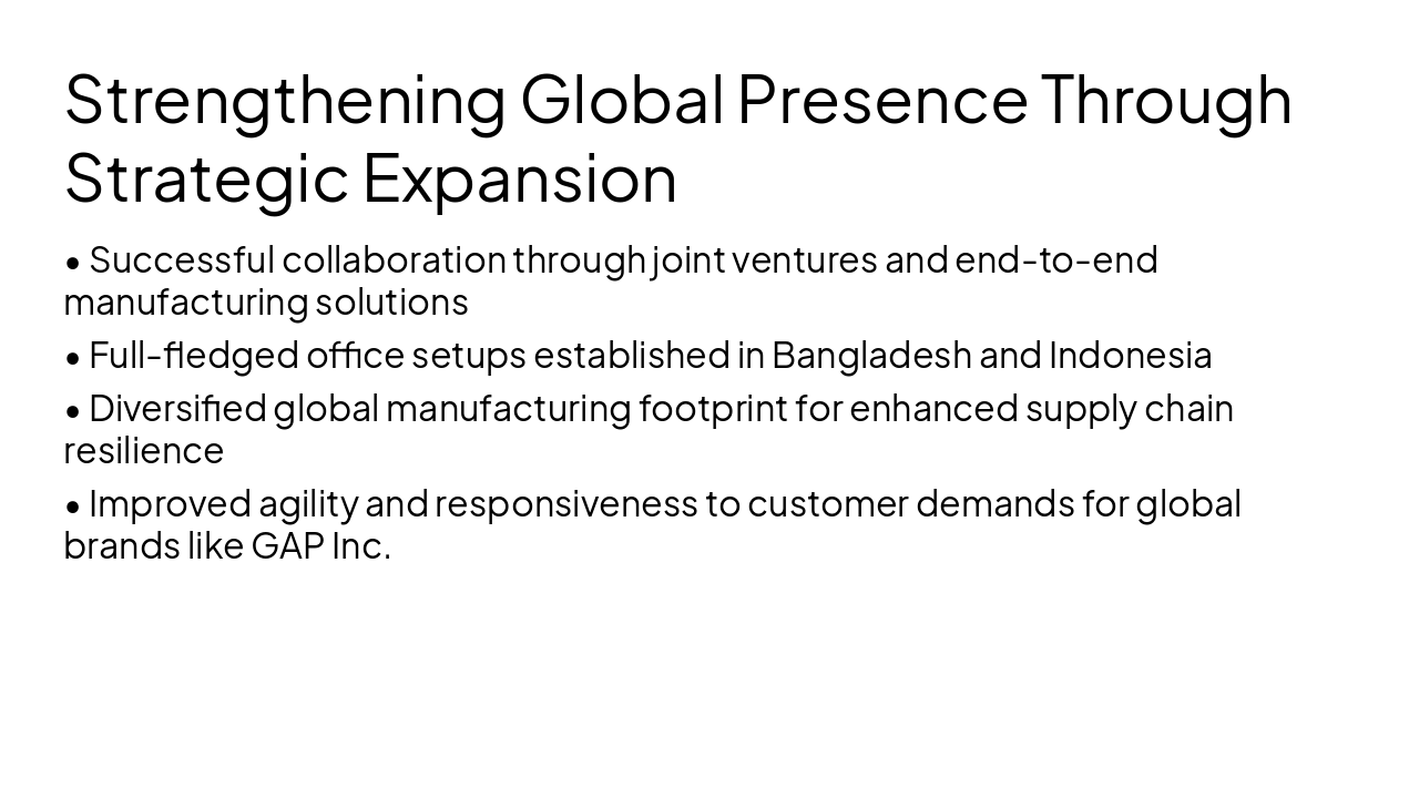 Slide 4 - Strengthening Global Presence Through Strategic Expansion