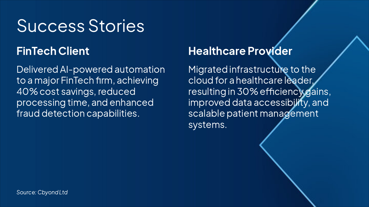 Slide 6 - Success Stories