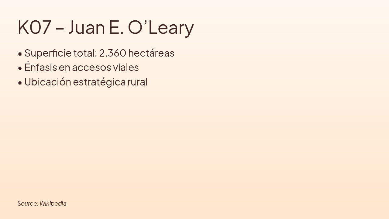 Slide 5 - K07 – Juan E. O’Leary