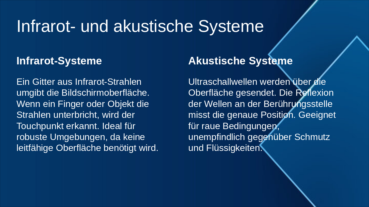 Slide 7 - Infrarot- und akustische Systeme
