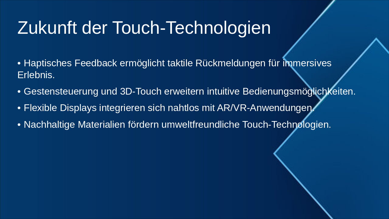 Slide 10 - Zukunft der Touch-Technologien