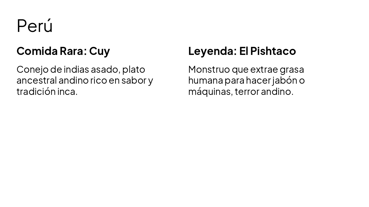 Slide 6 - Perú