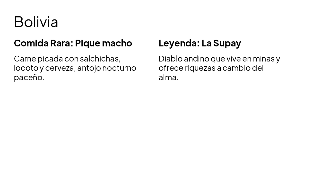Slide 10 - Bolivia