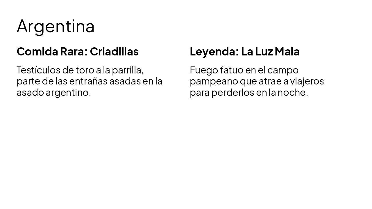 Slide 4 - Argentina