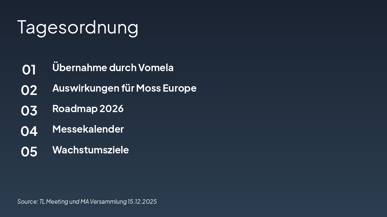 Slide 2 - Tagesordnung