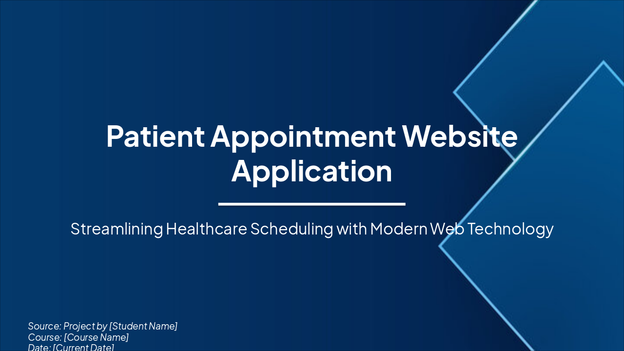 Patient Appointment Web App