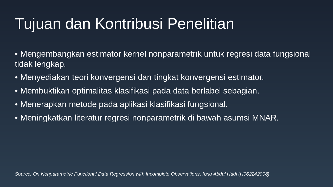 Slide 3 - Tujuan dan Kontribusi Penelitian
