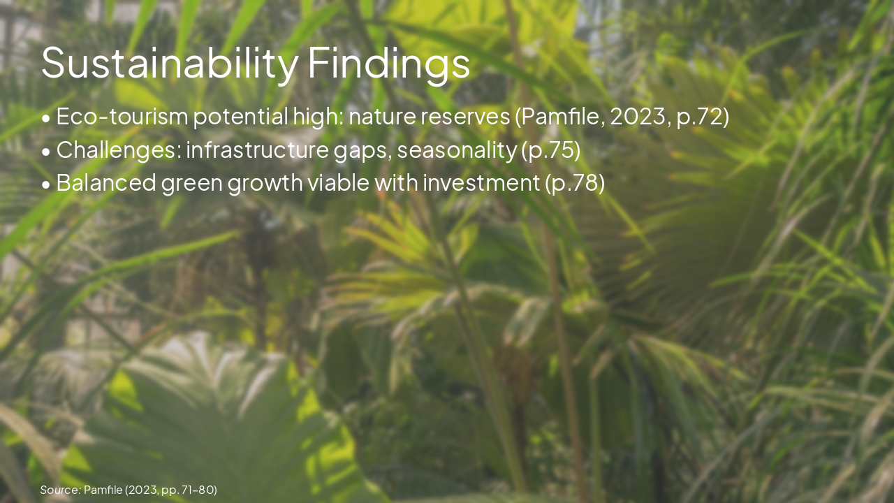 Slide 11 - Sustainability Findings
