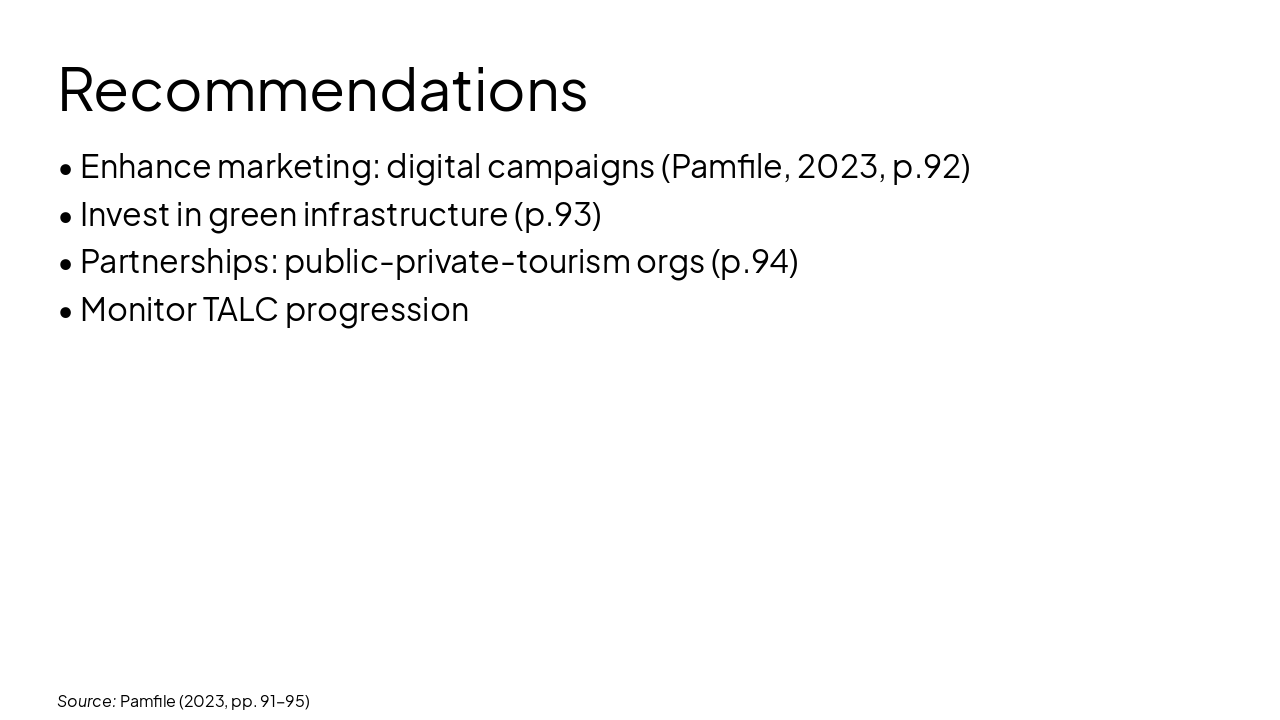 Slide 13 - Recommendations