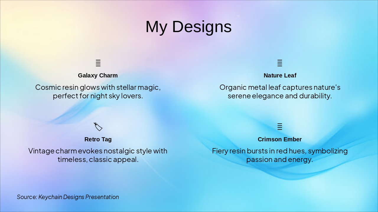 Slide 3 - My Designs