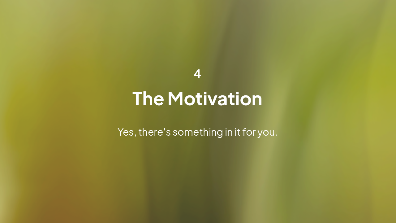 Slide 9 - Motivation & Rewards