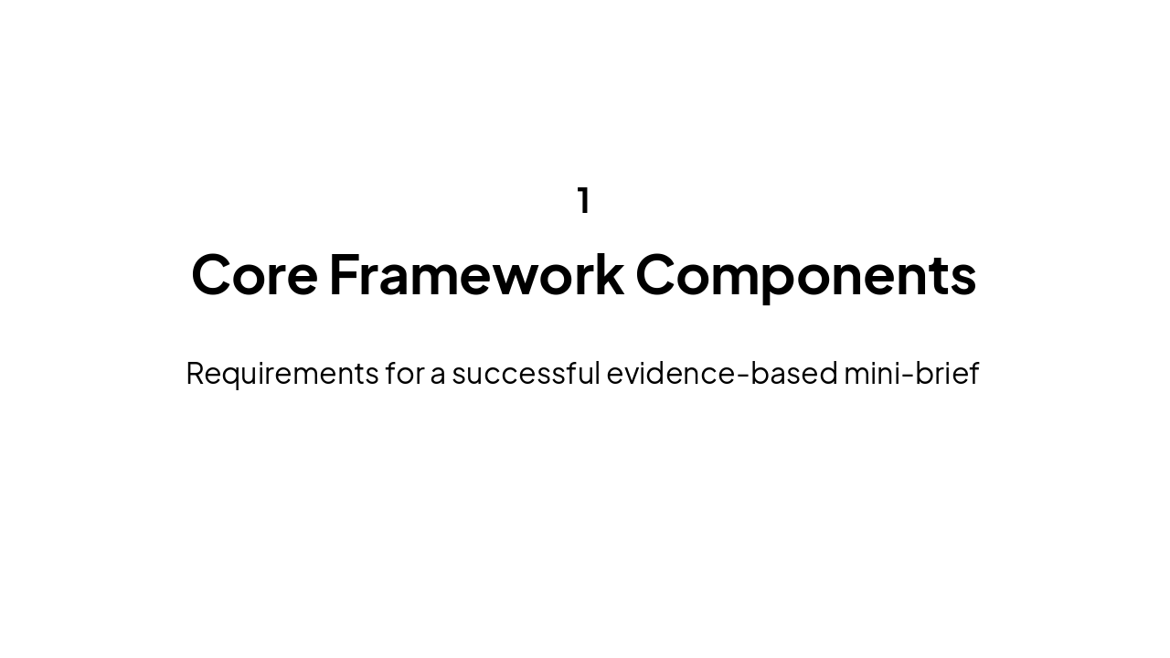 Slide 4 - Framework Breakdown