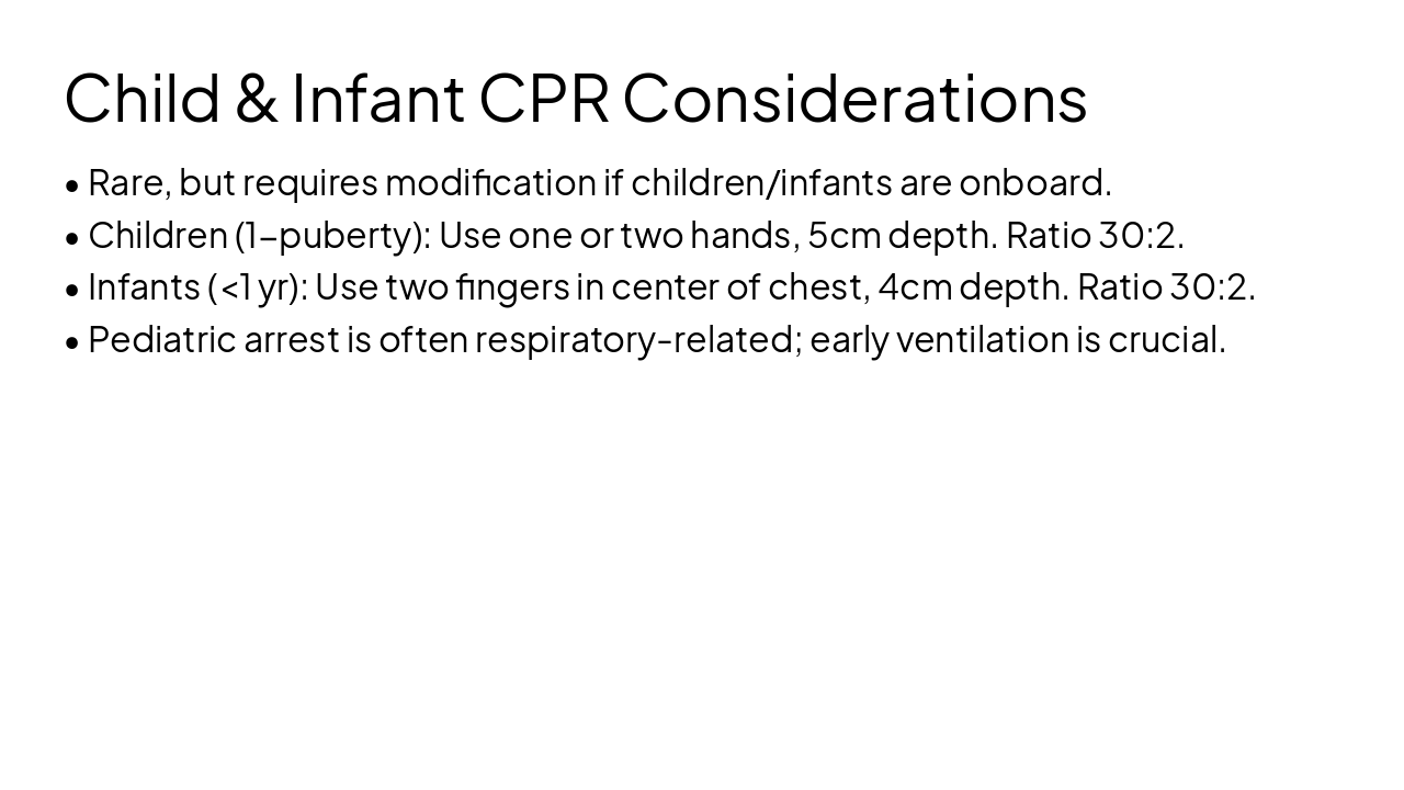 Slide 9 - Child & Infant CPR Considerations