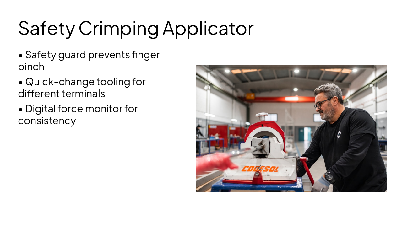 Slide 5 - Safety Crimping Applicator