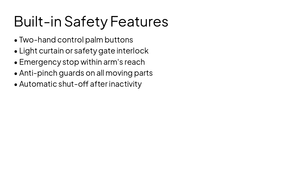 Slide 9 - Built-in Safety Features