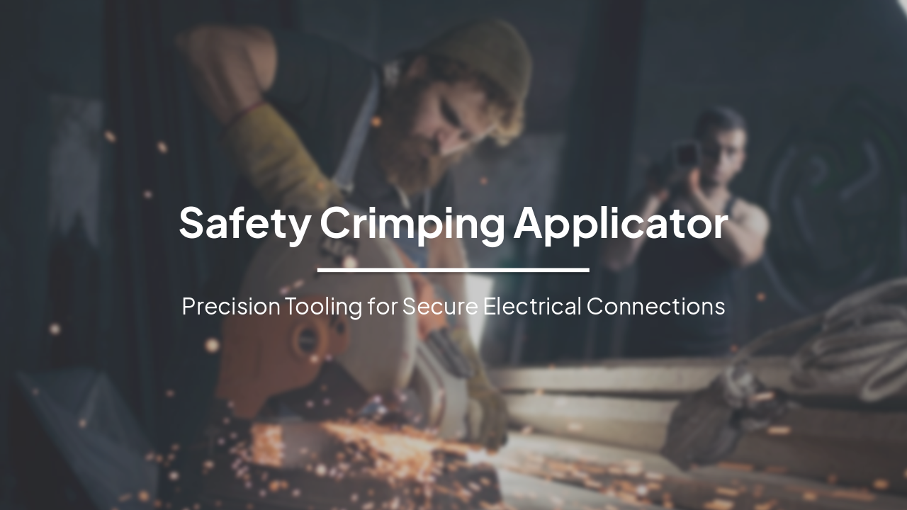 Safety Crimping Applicator: Precision Tooling for Secure Electrical Connections