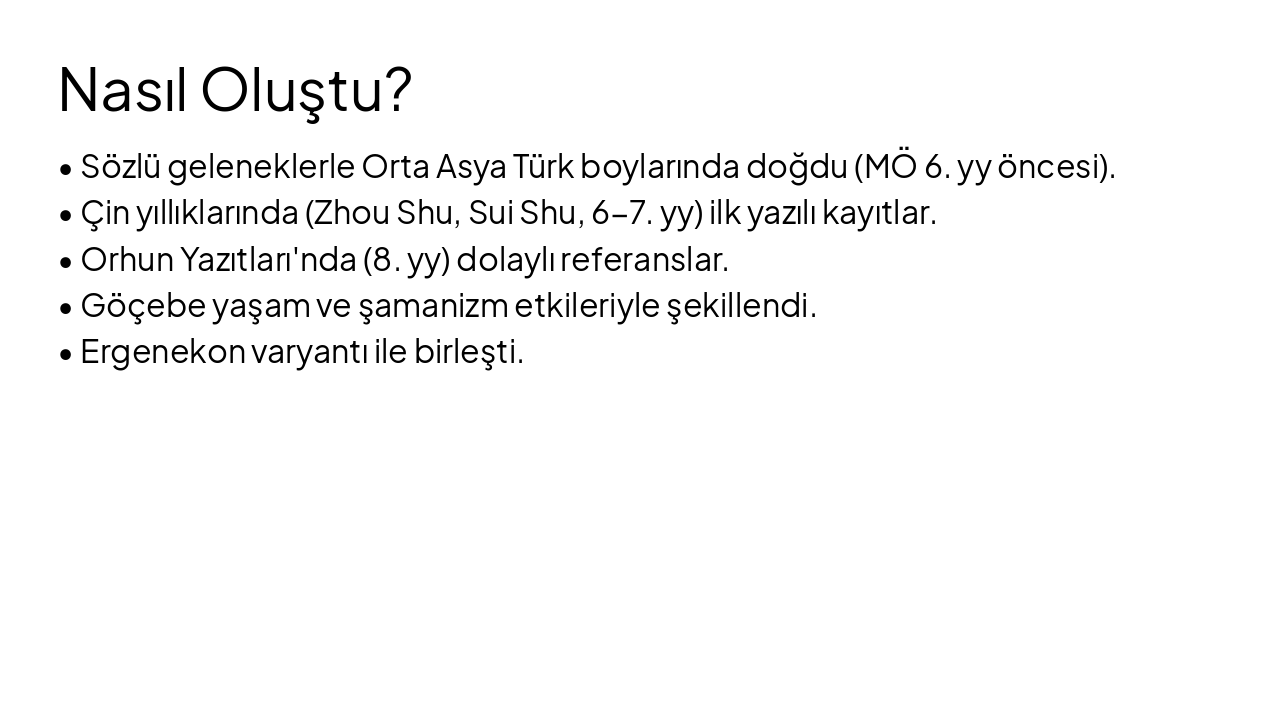 Slide 7 - Nasıl Oluştu?