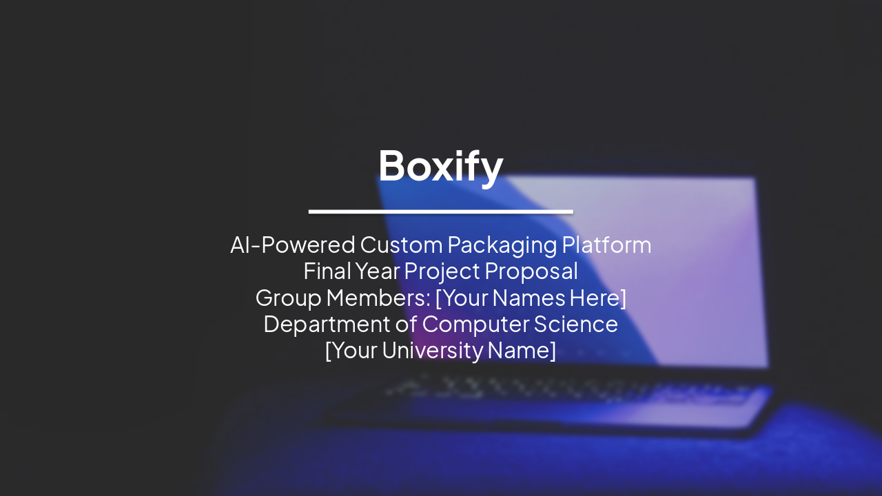 Slide 1 - Boxify