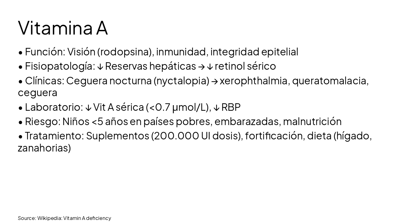 Slide 10 - Vitamina A
