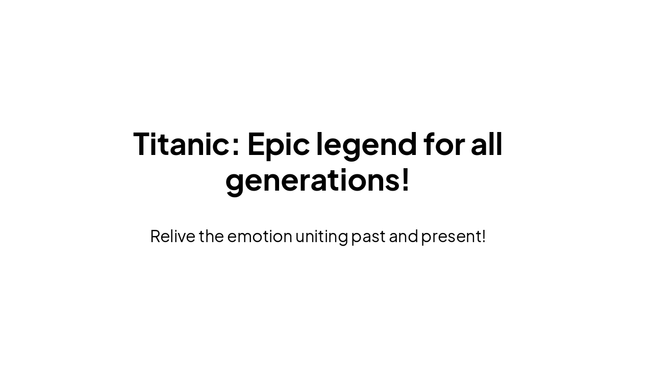 Slide 6 - Titanic: Epic Legend for All Generations