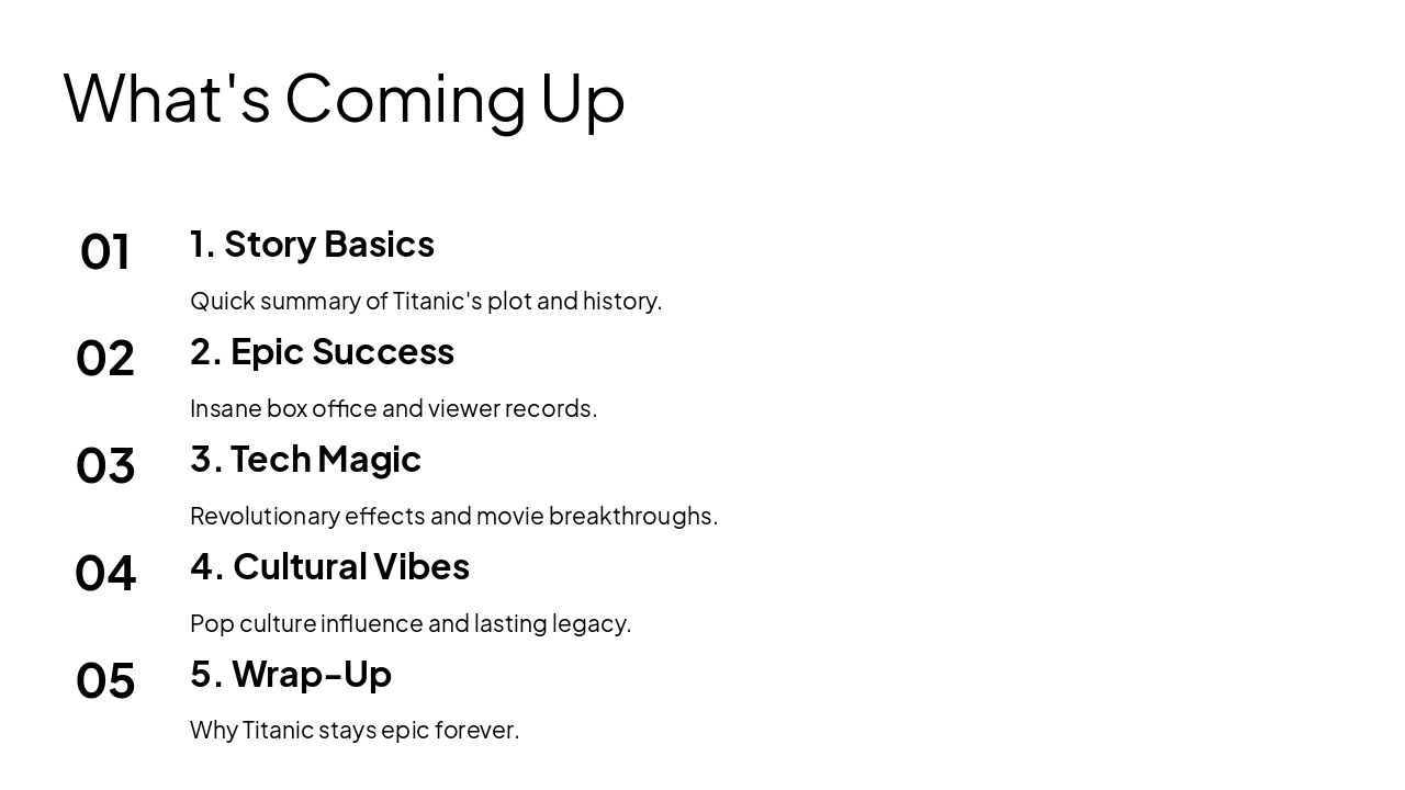 Slide 2 - What's Coming Up