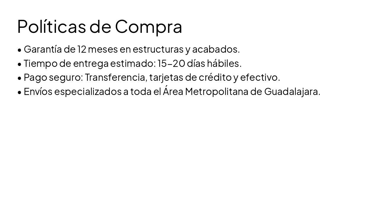 Slide 9 - Políticas de Compra