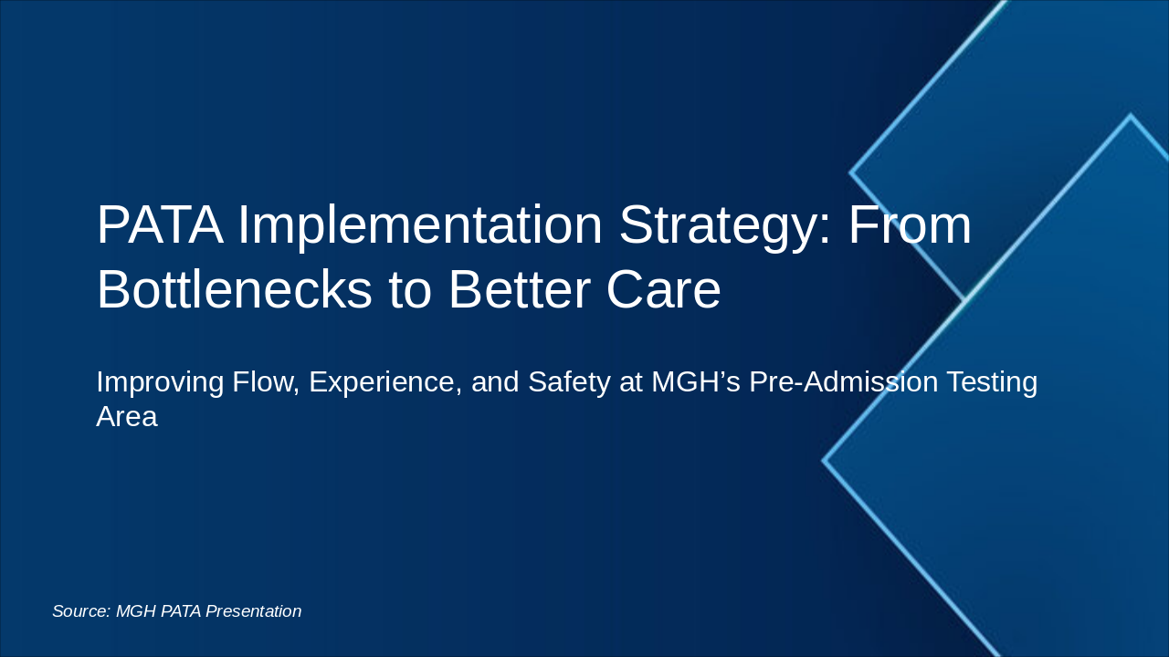 PATA Strategy: Bottlenecks to Better Care (37 chars)