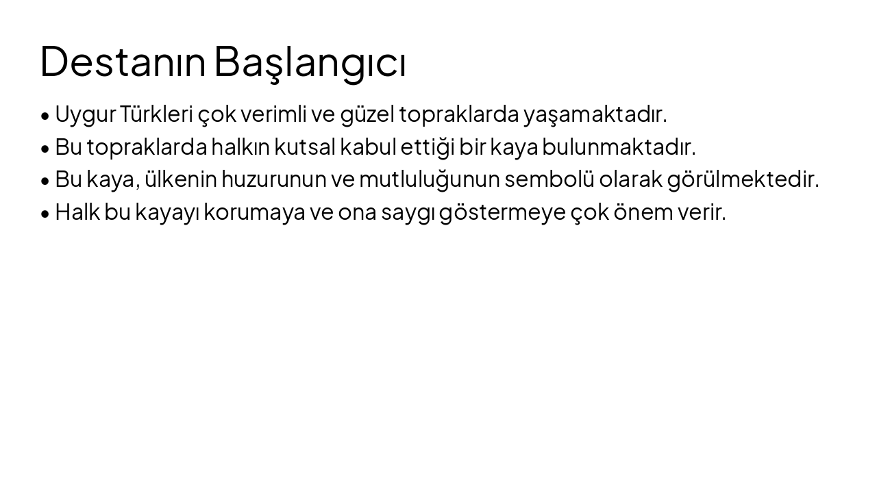 Slide 5 - Destanın Başlangıcı