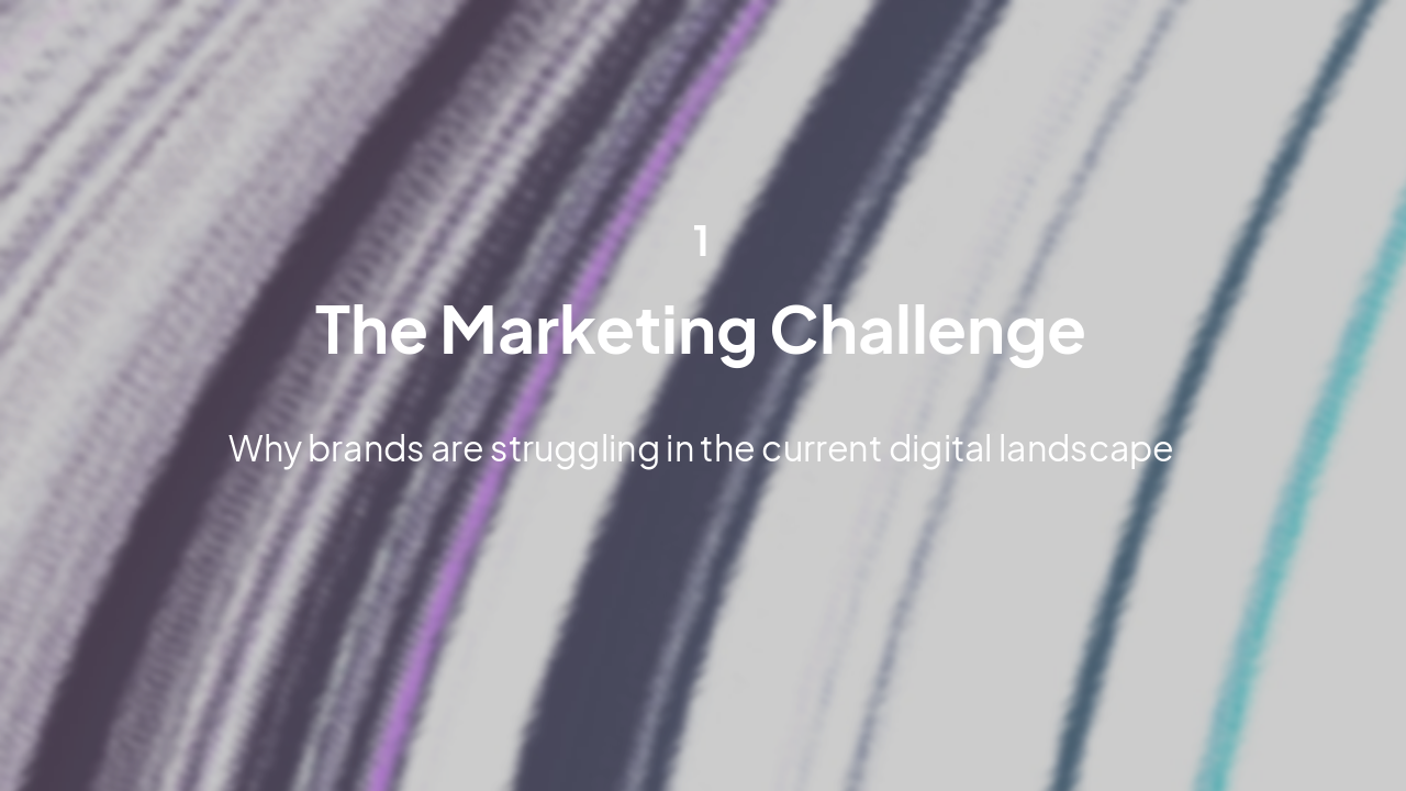 Slide 3 - The Marketing Challenge